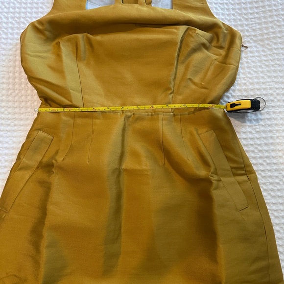 NWOT Anthropologie Maeve Mustard Gold Dress - Picture 8 of 8